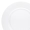 Clear Round Disposable Plastic Charger Plates - 13" (60 Plates)